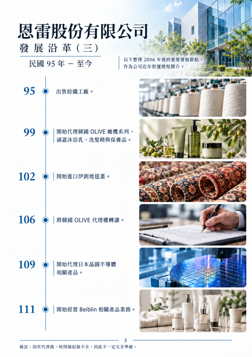 恩雷股份有限公司發展沿革三